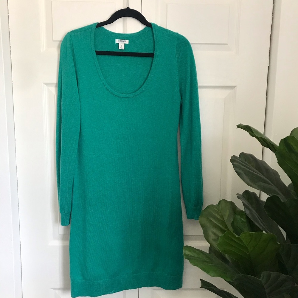 Old Navy Green Sweater Dress Size Medium